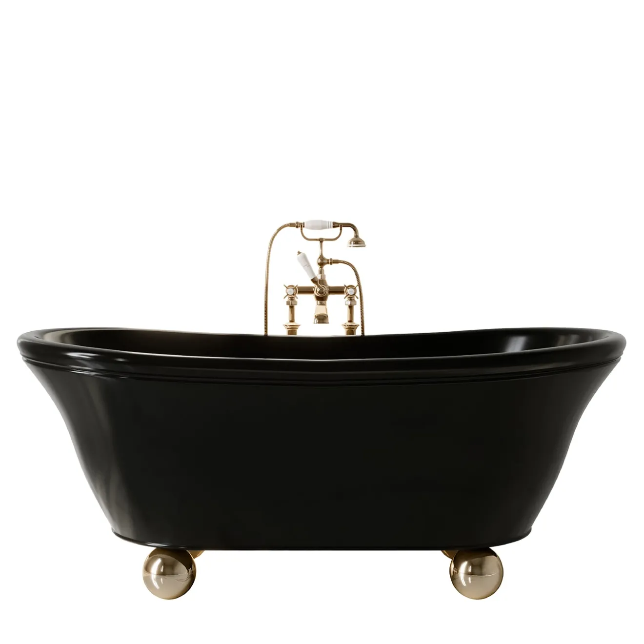 Devon&Devon Vasca da bagno Aurora Bijoux verniciata nera
