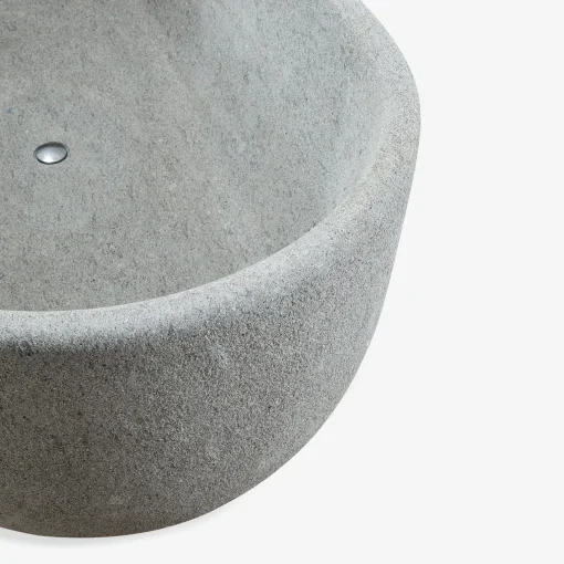 Veltha Outdoor Stone Design Vasca da bagno in peperino grigio acquamarina