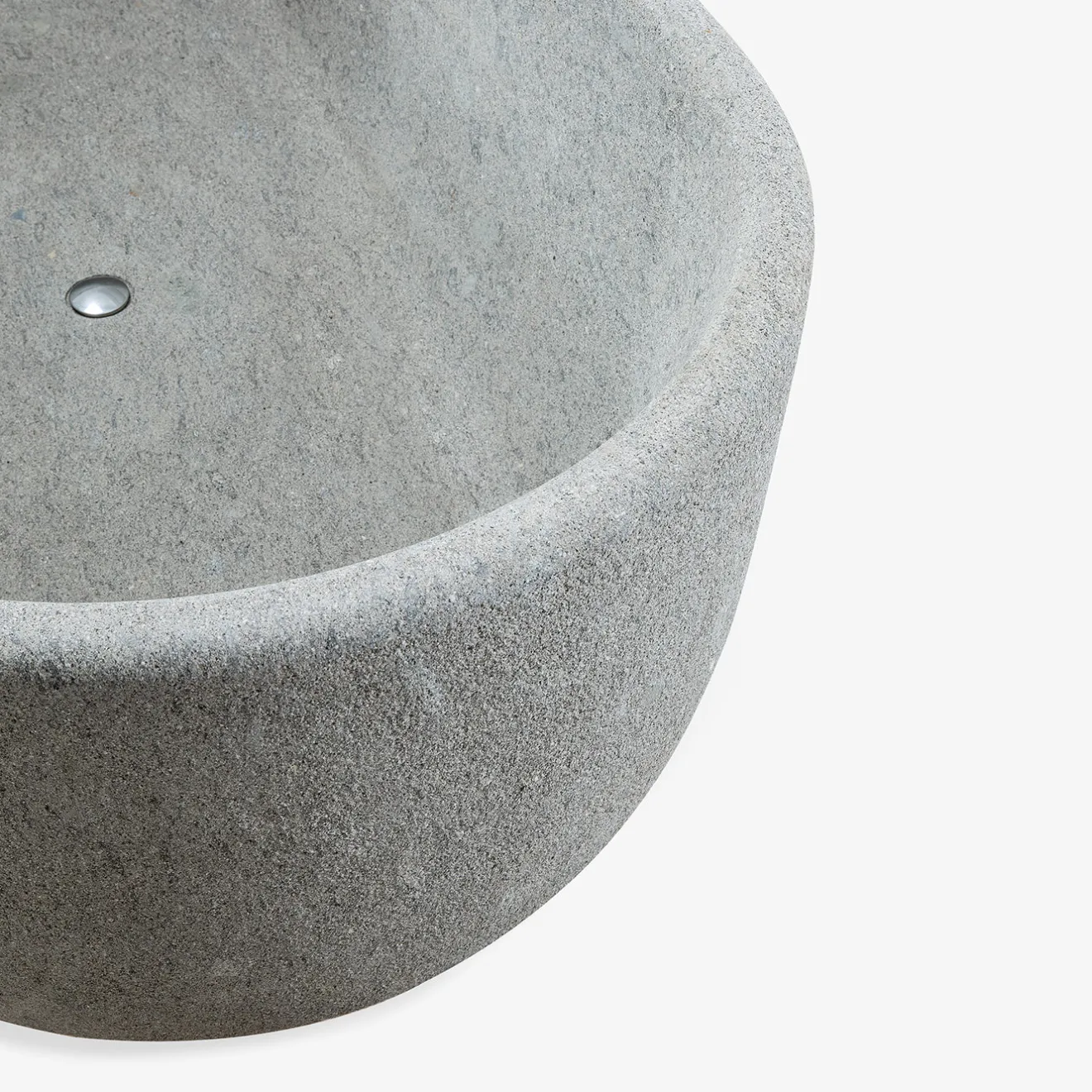 Veltha Outdoor Stone Design Vasca da bagno in peperino grigio acquamarina