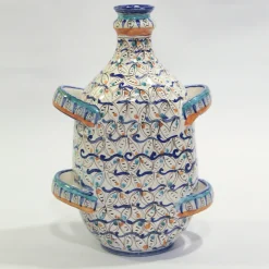 Sbigoli Terrecotte Firenze Vaso a fiasco Uccellino con 4 maniglie di Lorenza Adami