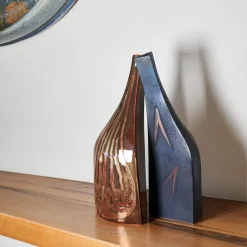 Ceramiche Lega di Martina Scarpa Vaso a Forma di Bottiglia Bottiglia #2 in Ceramica Policroma