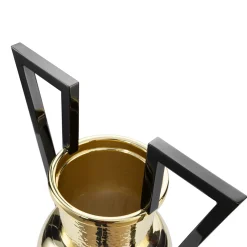 Zanetto Vaso ad anfora dorata e nera Rhodos