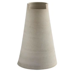 StudioNudo Vaso Alto in Argilla Sabbia Tagliata Light