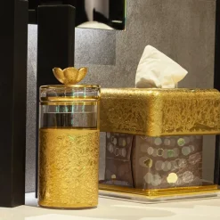 Griffe Montenapoleone by Vetrerie di Empoli Vaso alto in vetro con base ispirata a Michelangelo