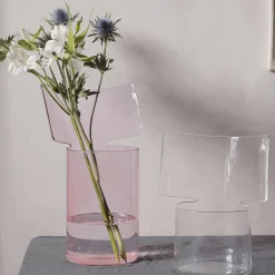 Paola C Vaso alto rosa Riflessi