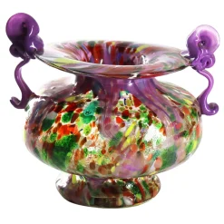 Madeforsoul Vaso Anfora in Vetro di Murano Orchidea