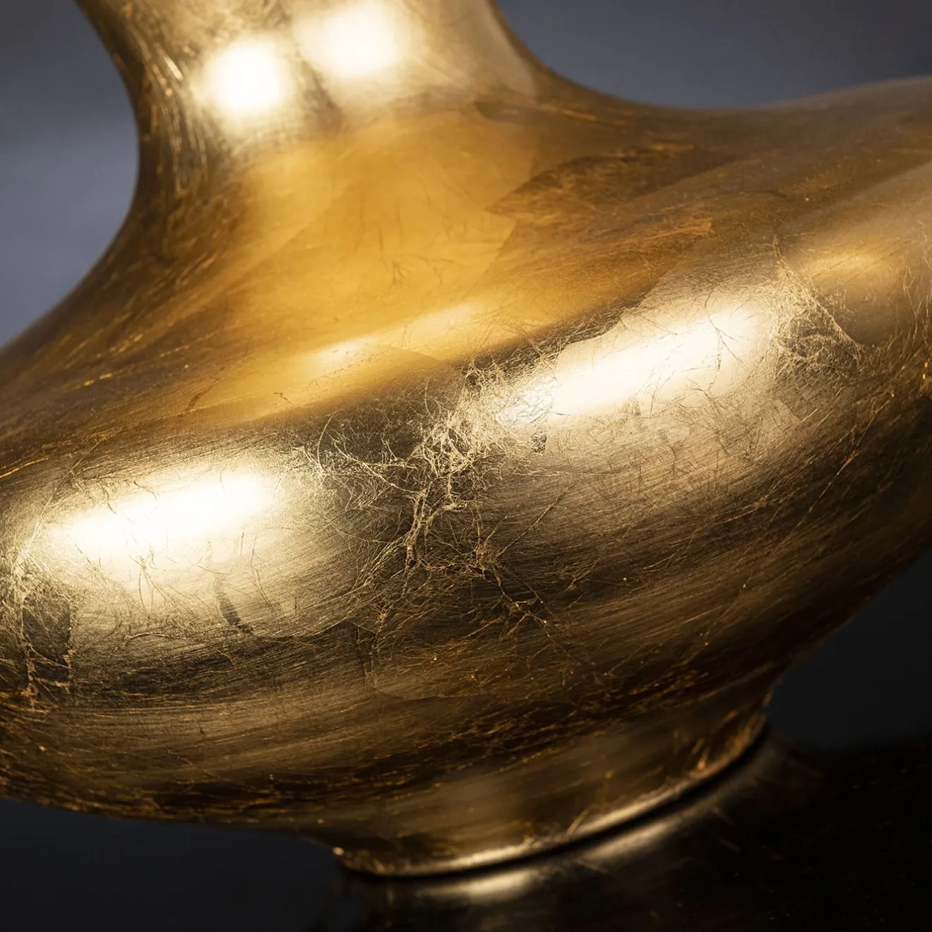 VGnewtrend Vaso Anfora Master in foglia d'oro