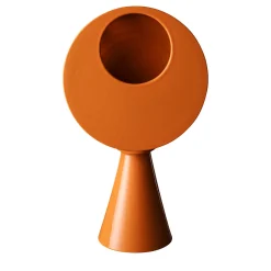 Bitossi Ceramiche Vaso arancione della serie Combinabile di Aldo Londi