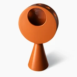 Bitossi Ceramiche Vaso arancione della serie Combinabile di Aldo Londi