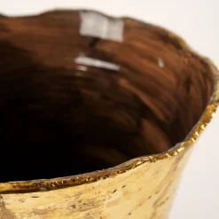 deBlona Vaso Auri in ceramica oro di Gabriele Mengoni