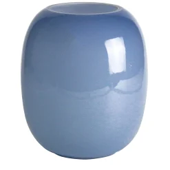 Officine di Murano 1295 Vaso azzurro alto e sporgente