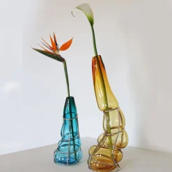 Alice Crepaldi Vaso Babà Ambra in vetro di Murano
