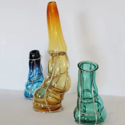 Alice Crepaldi Vaso Babà Ambra in vetro di Murano