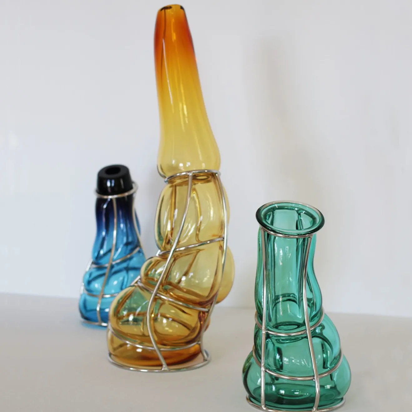 Alice Crepaldi Vaso Babà Ambra in vetro di Murano
