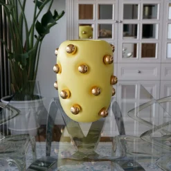 deBlona Vaso BonBon Lemon in ceramica gialla