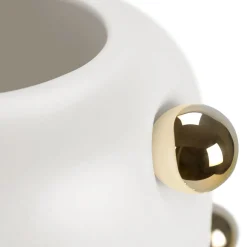 deBlona Vaso BonBon Vanilla in ceramica bianca