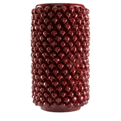 Fratelli Bevilacqua Vaso Bordeaux cilindrico in ceramica