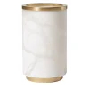 Matlight Milano Vaso Borealis in alabastro bianco e ottone satinato