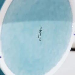 Carola fra i Trulli Vaso Cachepot in ceramica celeste e blu