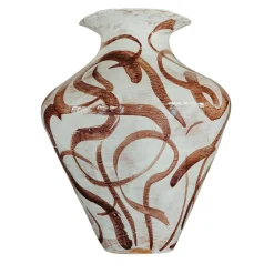 Onofrio Acone Vaso Ceramica Areté Aliseo Marrone