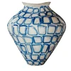 Onofrio Acone Vaso Ceramica Areté Trame Blu