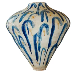Onofrio Acone Vaso Ceramica Kalipso Heliki Blu