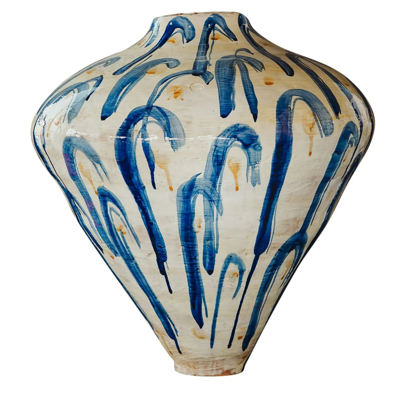 Onofrio Acone Vaso Ceramica Kalipso Heliki Blu