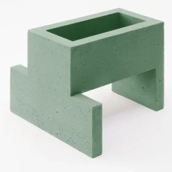 Paolo Giordano Vaso Chandigarh III verde menta