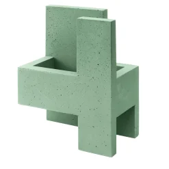 Paolo Giordano Vaso Chandigarh IV verde menta