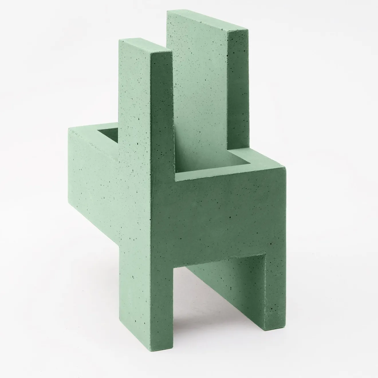 Paolo Giordano Vaso Chandigarh IV verde menta