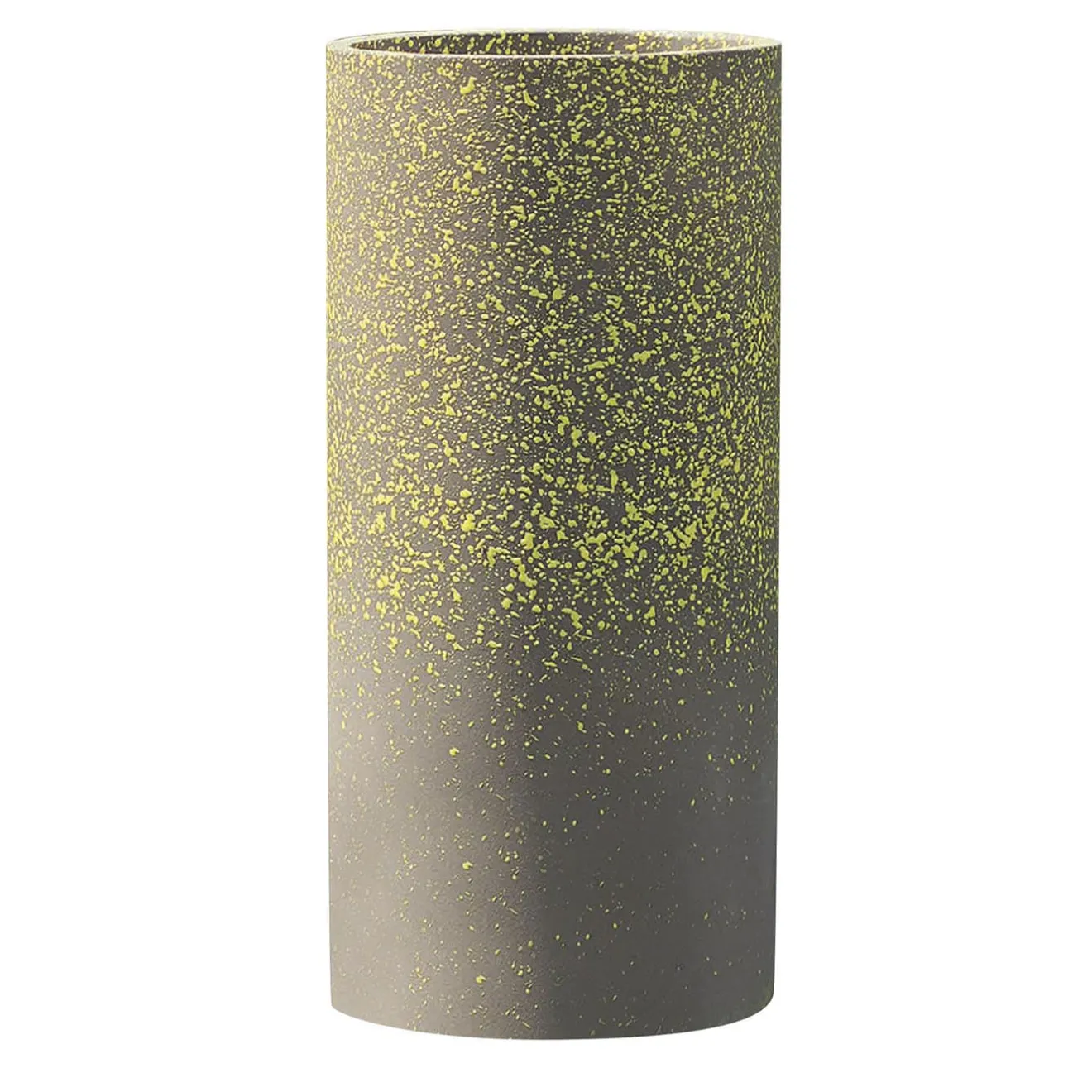 Pot à Porter Vaso cilindrico in ceramica grigio maculato Marbella