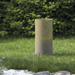 Pot à Porter Vaso cilindrico in ceramica grigio maculato Marbella