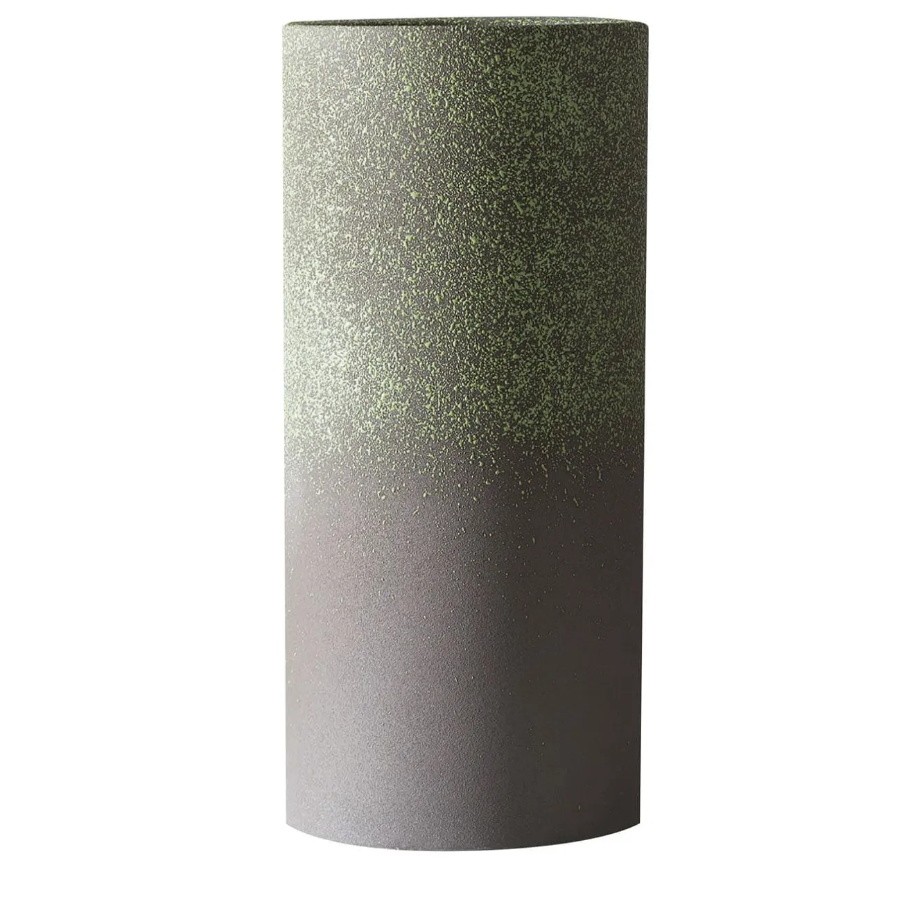 Pot à Porter Vaso cilindrico in ceramica grigio maculato Portofino