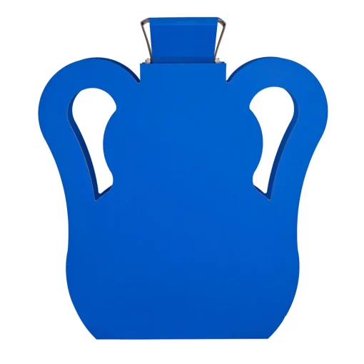 ADJ Style Vaso con coperchio e manici in pelle a onda edizione limitata OTTO blu Majorelle