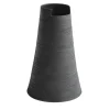 StudioNudo Vaso Cut Alto Nero Fumè in Ceramica
