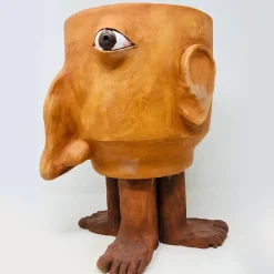 Freaklab Vaso da fiori medio in terracotta Walking Head