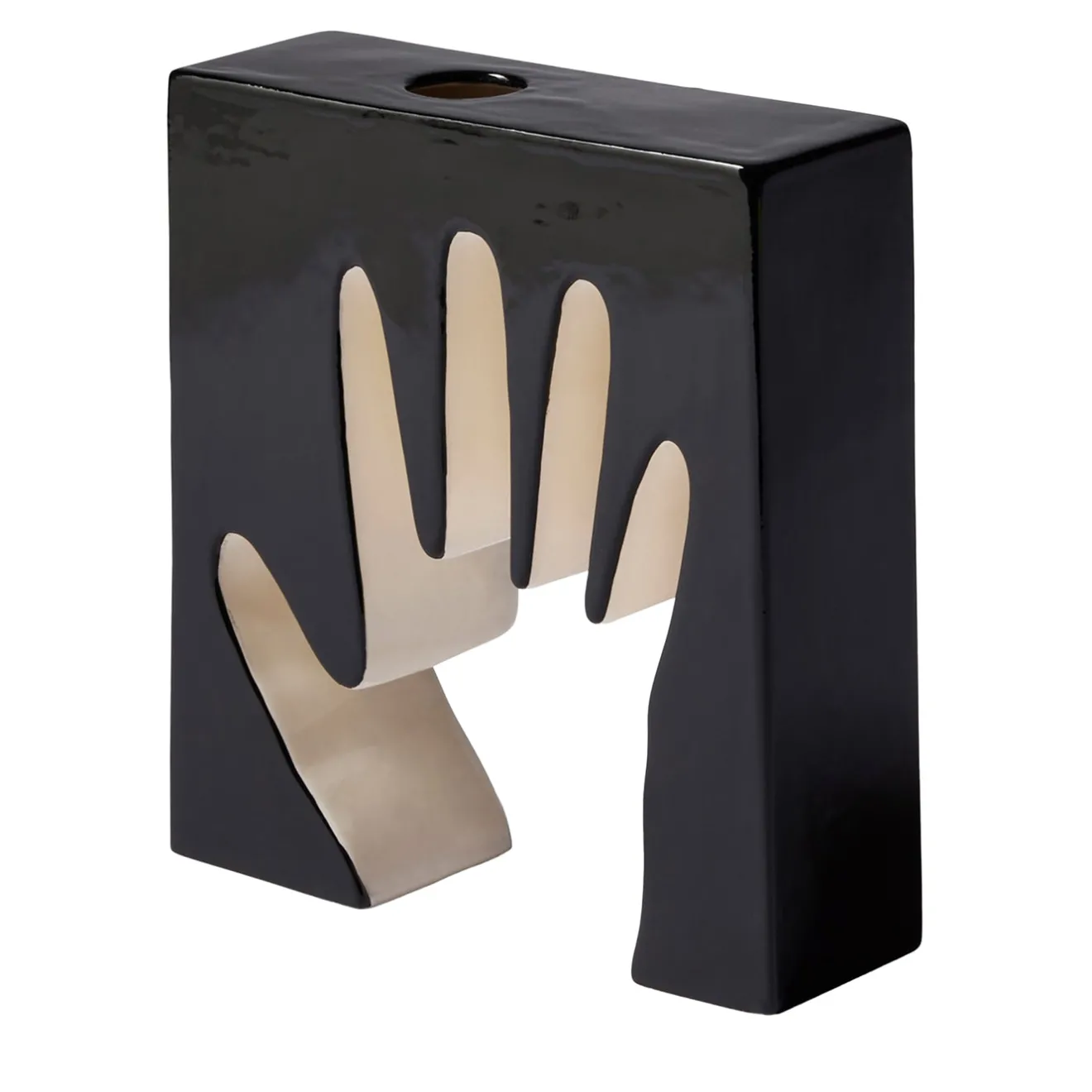 Cassina Vaso da fiori nero Impronta di Ico Parisi