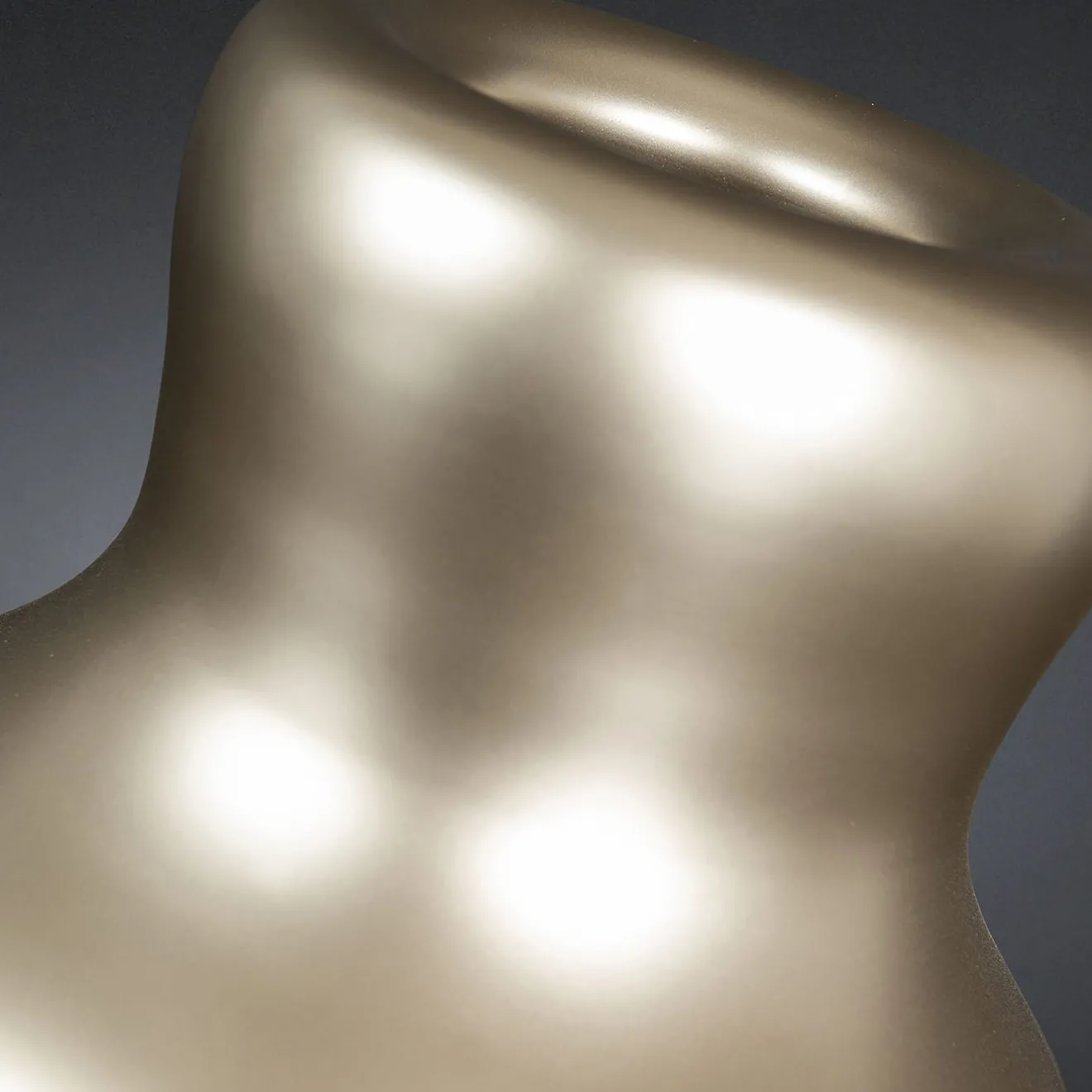 VGnewtrend Vaso decorativo Bean Satin Beige #2