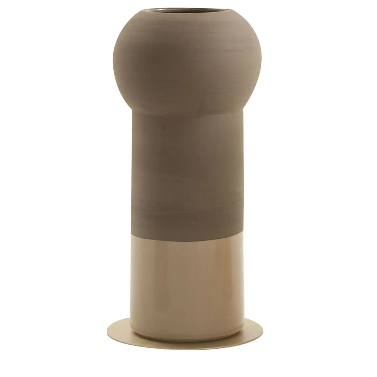 Morica Design Vaso decorativo Ibisco Jardin Arctique Beige