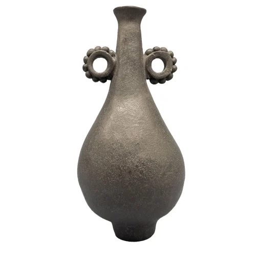 Pottery Roma Vaso decorativo in gres nero N.22