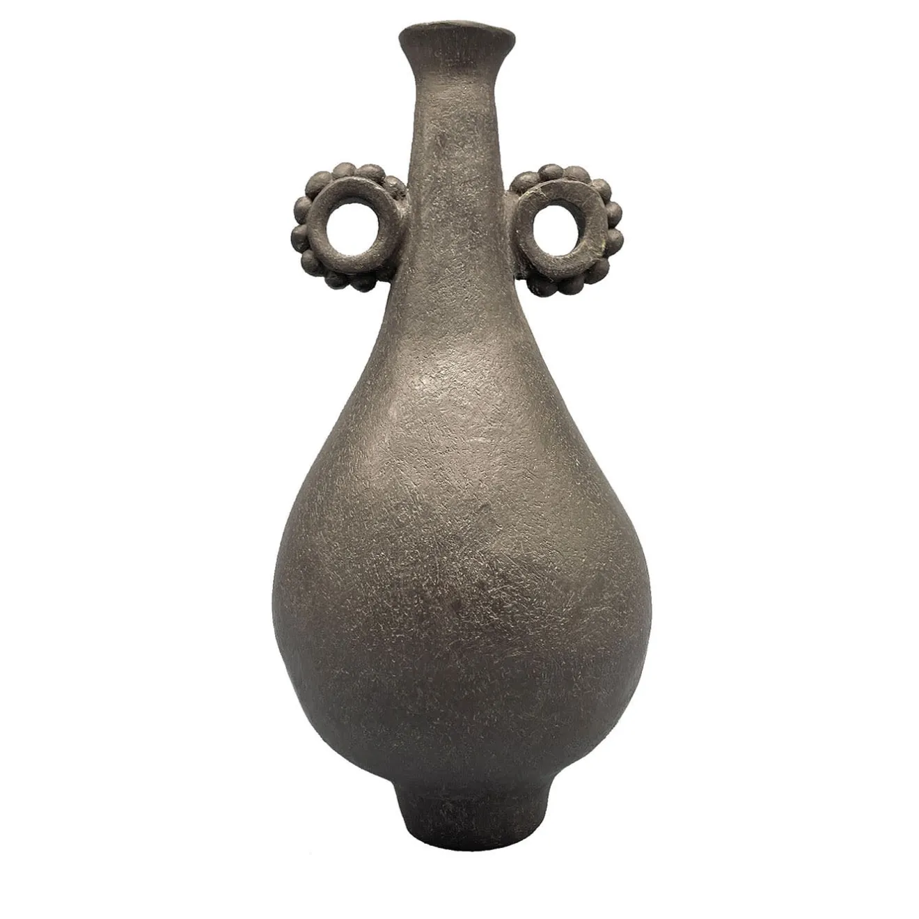 Pottery Roma Vaso decorativo in gres nero N.22