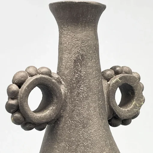 Pottery Roma Vaso decorativo in gres nero N.22