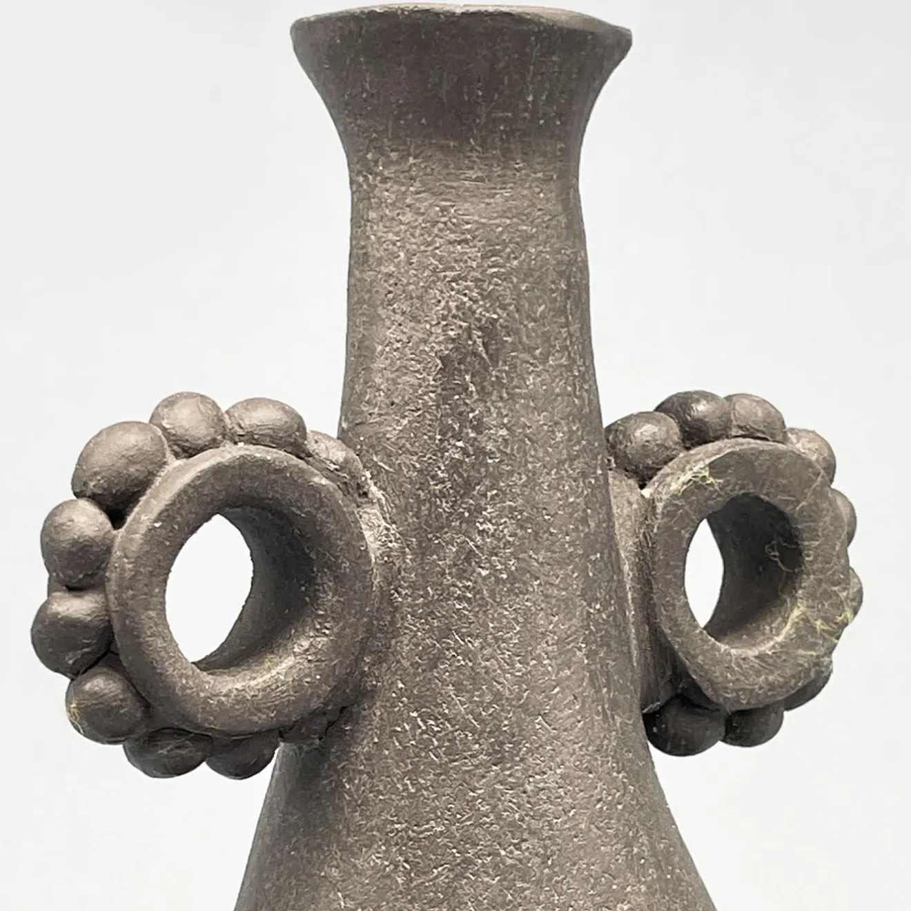 Pottery Roma Vaso decorativo in gres nero N.22