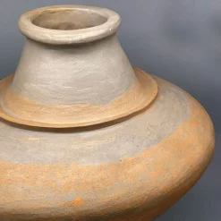 Pottery Roma Vaso decorativo in gres rosso e nero n.88