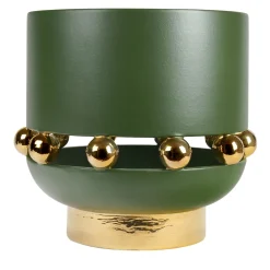 deBlona Vaso Decorativo Kósmos Grande in Ceramica Verde