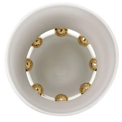 deBlona Vaso Decorativo Kósmos in Ceramica Bianca