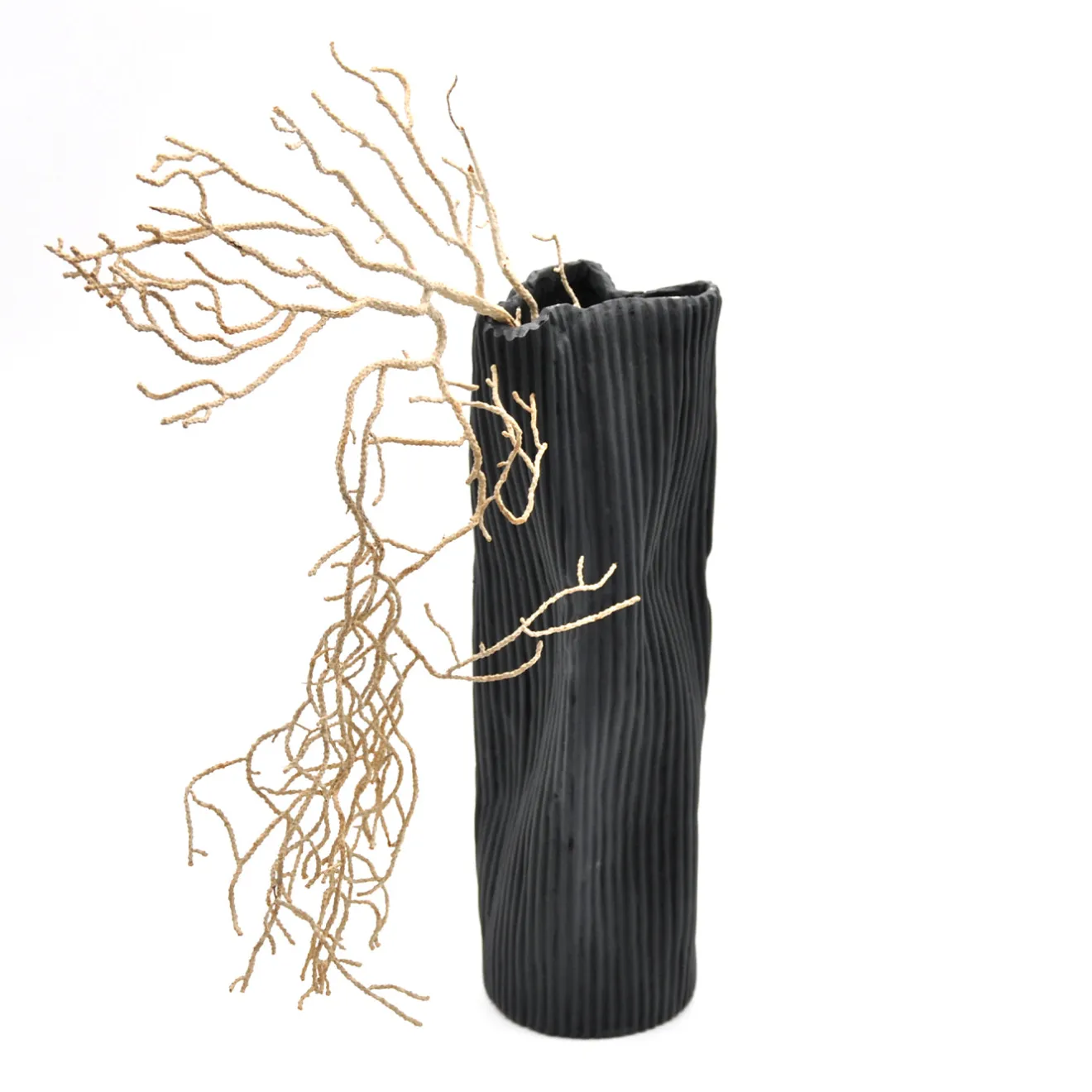 Design Center 1991 Vaso Decorativo Paesaggio 24 Nero di Nino Basso