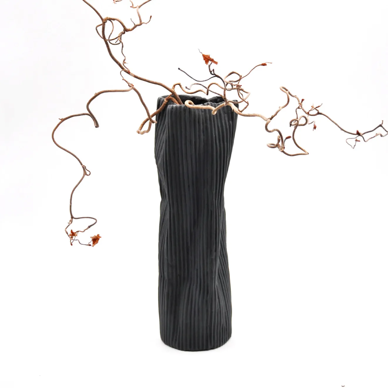 Design Center 1991 Vaso Decorativo Paesaggio 24 Nero di Nino Basso