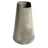 StudioNudo Vaso decorativo trasparente Raku tagliato alto