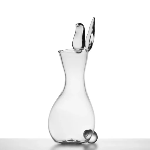 Simone Crestani Vaso Decorativo Trasparente Bunny